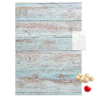 Light pastel cork wall memo board