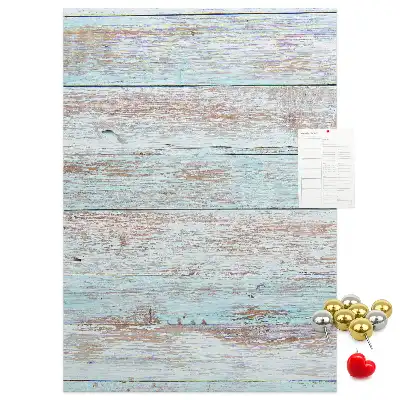 Light pastel cork wall memo board