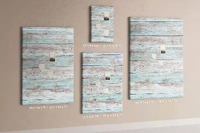 Light pastel cork wall memo board