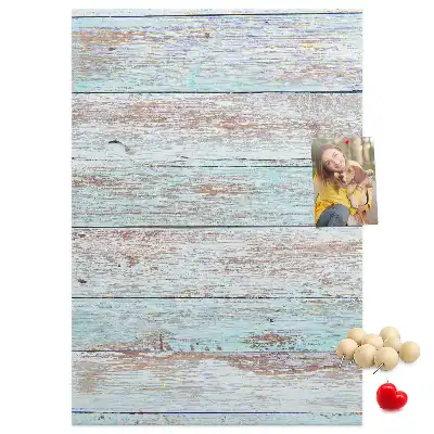 Light pastel cork wall memo board