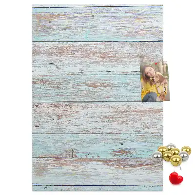 Light pastel cork wall memo board
