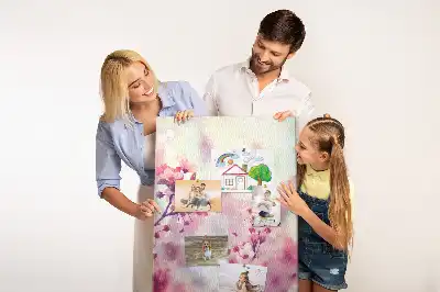 Cork Note Board Spring flowers