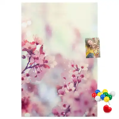 Cork Note Board Spring flowers