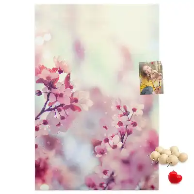 Spring Flowers Cork Note Board