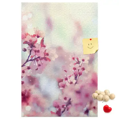 Cork Note Board Spring flowers
