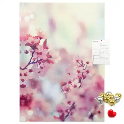 Spring Flowers Cork Note Board