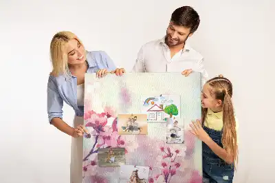 Spring Flowers Cork Note Board
