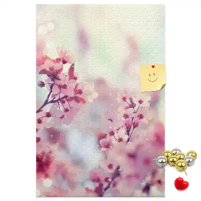 Cork Note Board Spring flowers