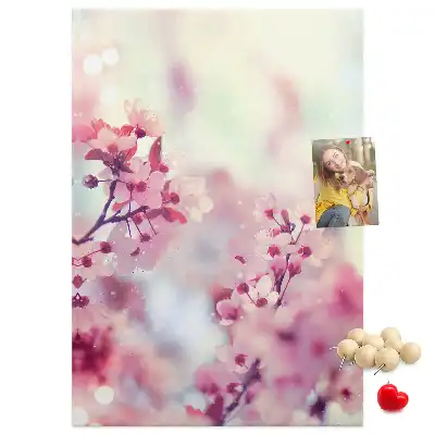 Spring Flowers Cork Note Board