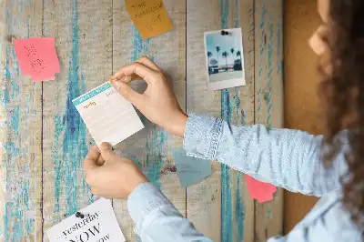 Cork Note Board with Wood Frame