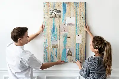 Cork Note Board Wood with history