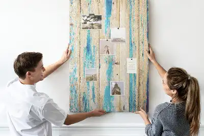 Cork Note Board Wood with history