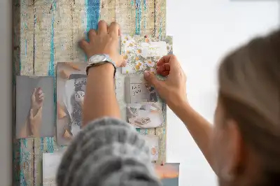 Cork Note Board Wood with history