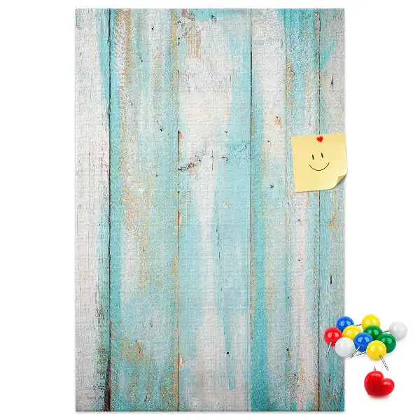 Wall cork memo board Aged retro wood