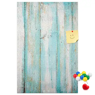 Wall cork memo board Aged retro wood