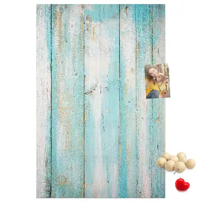 Wall cork memo board Aged retro wood