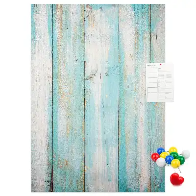 Wall cork memo board Aged retro wood