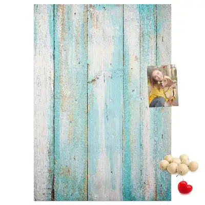 Wall cork memo board Aged retro wood