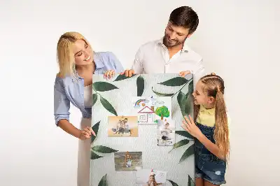 Cork Pin Board with Green Leaf Finial