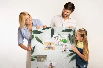 Cork Pin Board with Green Leaf Finial