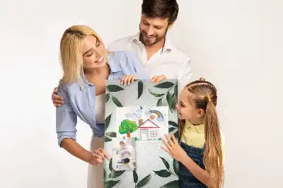 Cork Pin Board with Green Leaf Finial