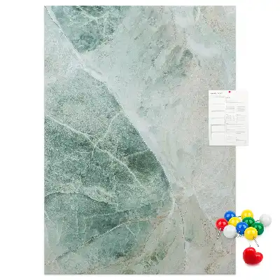 Wall cork memo board Marble block