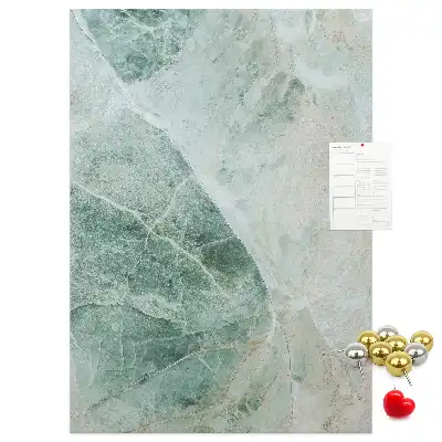 Wall cork memo board Marble block