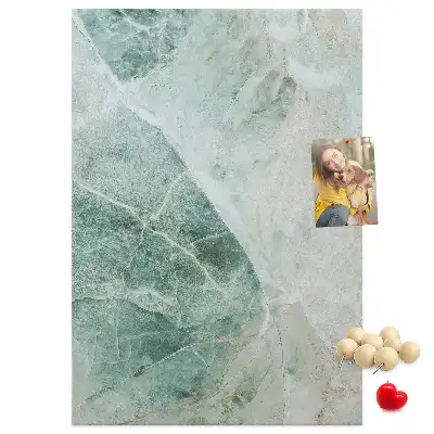 Wall cork memo board Marble block