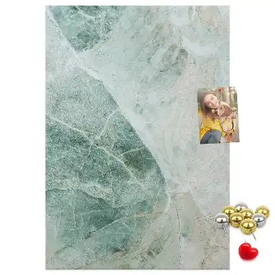 Wall cork memo board Marble block