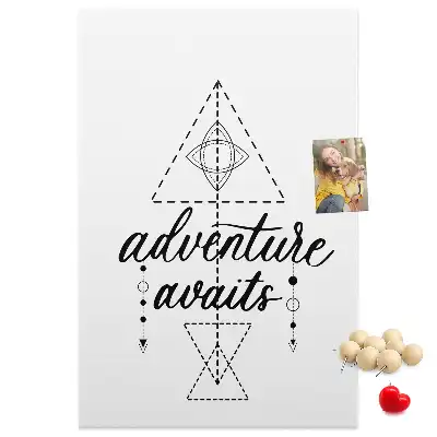 Step into the Unknown cork wall memo board