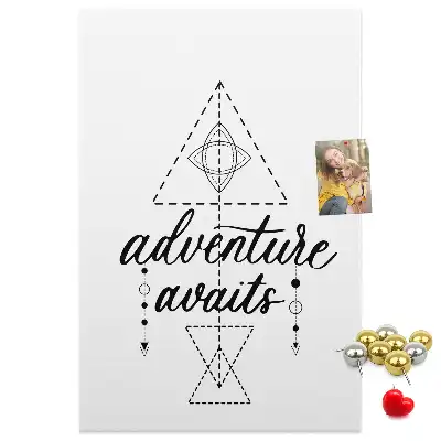 Step into the Unknown cork wall memo board