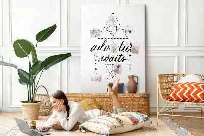 Step into the Unknown cork wall memo board