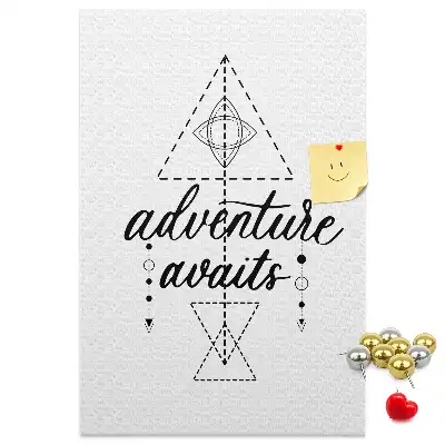 Step into the Unknown cork wall memo board