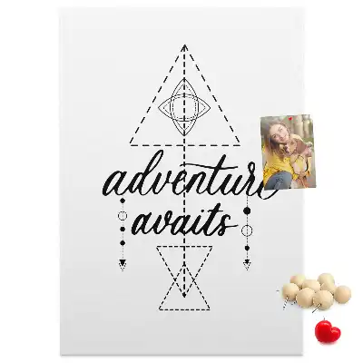 Step into the Unknown cork wall memo board