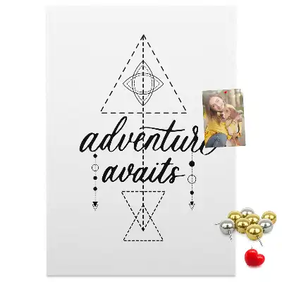 Step into the Unknown cork wall memo board