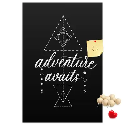 Cork Note Board Discover the world