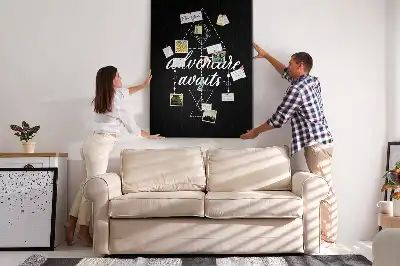 Cork Note Board Discover the world