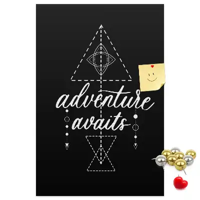 Cork Note Board Discover the world