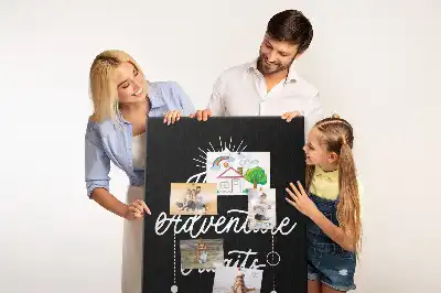 Cork pin board Adventure awaits