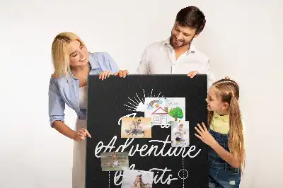 Cork pin board Adventure awaits
