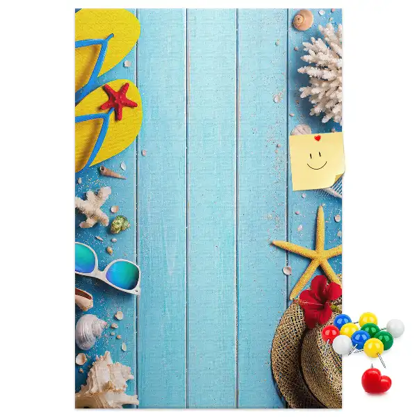Natural cork memo board