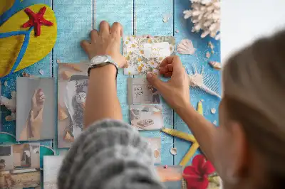 Natural cork memo board