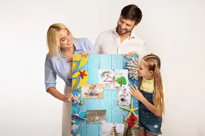 Natural cork memo board