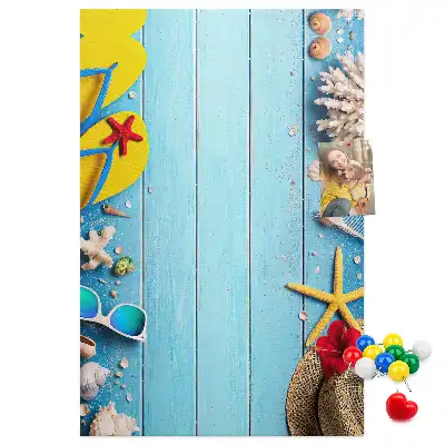Natural cork memo board