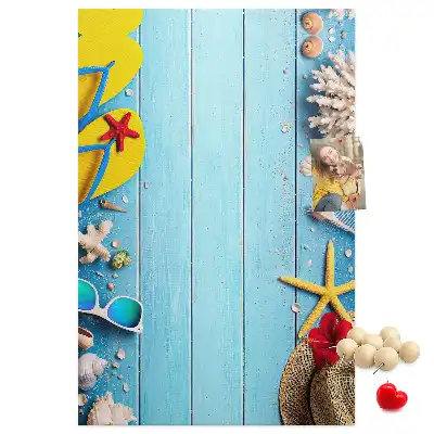 Natural cork memo board