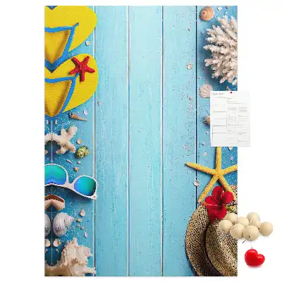 Natural cork memo board
