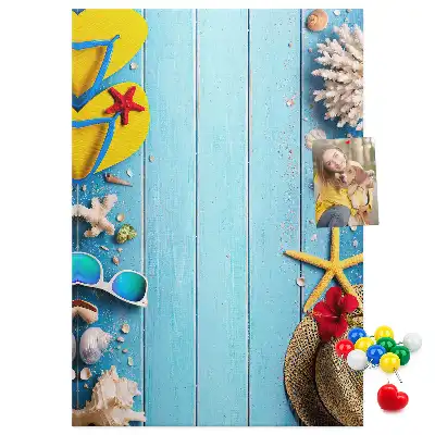 Natural cork memo board