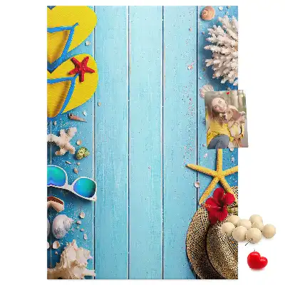 Natural cork memo board