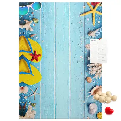 Summer Vacation Cork Pin Board