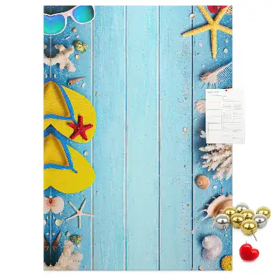 Summer Vacation Cork Pin Board